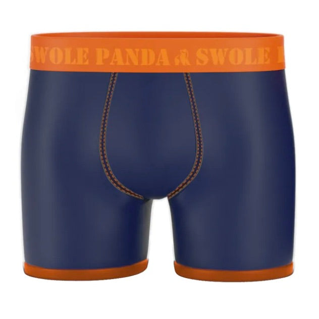 Bamboo Boxers - Navy and Orange Band