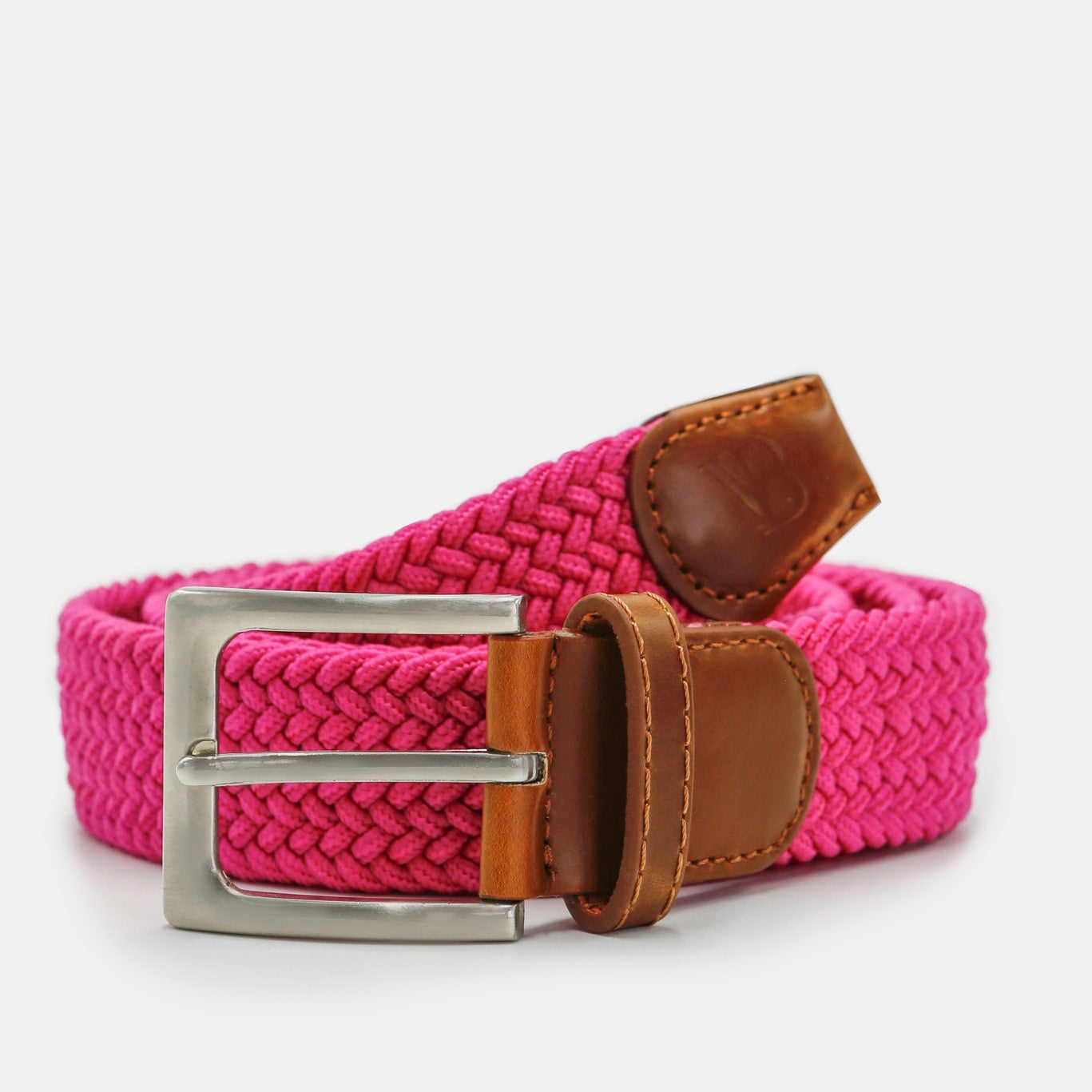 Children's Woven Stretch Belt in Cerise