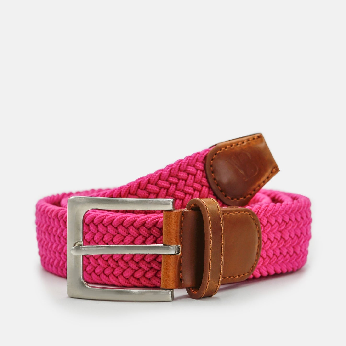 Children's Woven Stretch Belt in Cerise