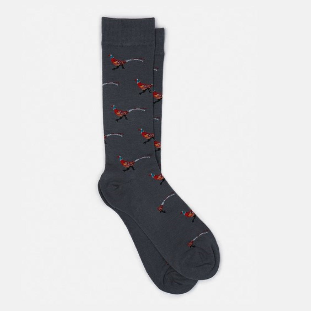 Grey Pheasant Bamboo Cotton Socks
