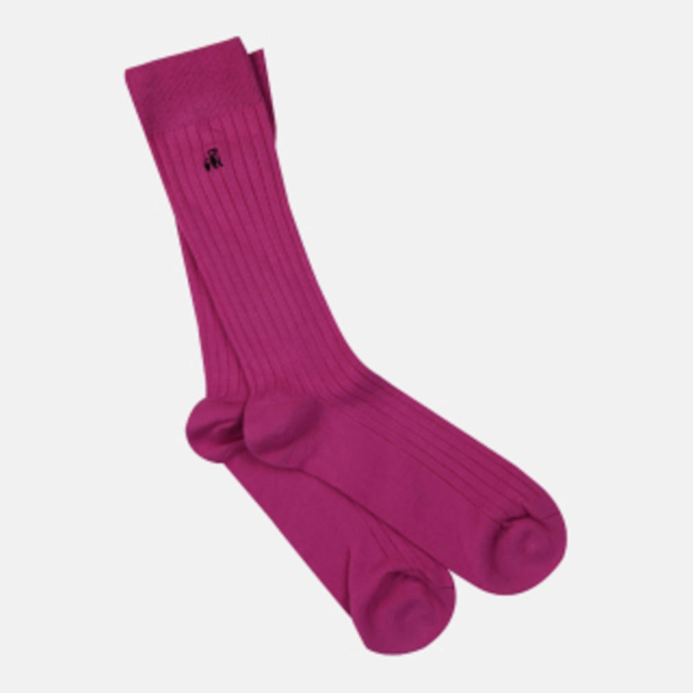 Rich Pink Bamboo Socks