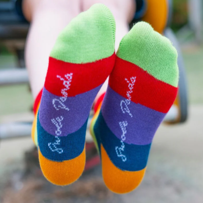 Children's Rainbow Bamboo Socks