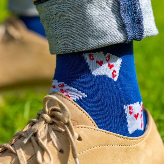 Playing Cards Bamboo Cotton Socks