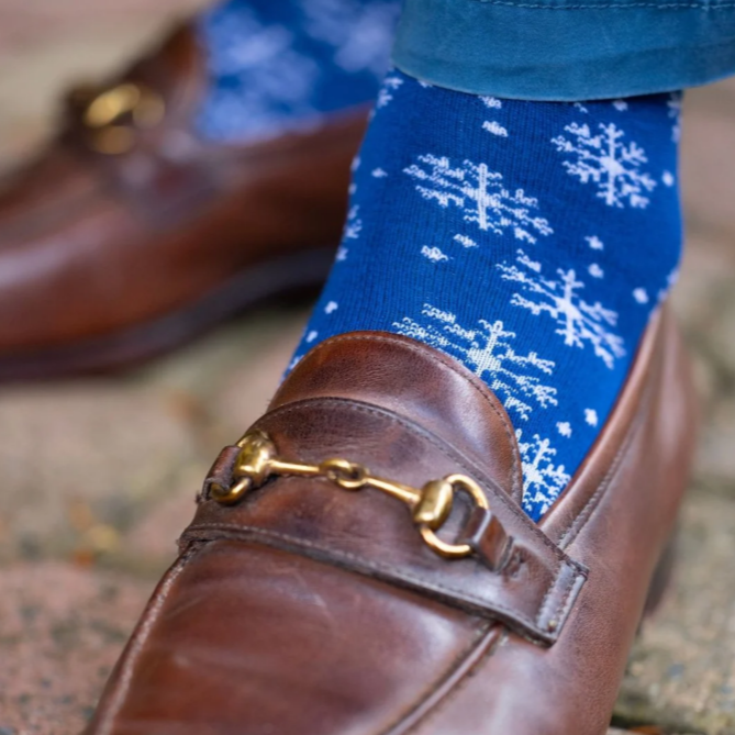 Snowflake Bamboo Socks