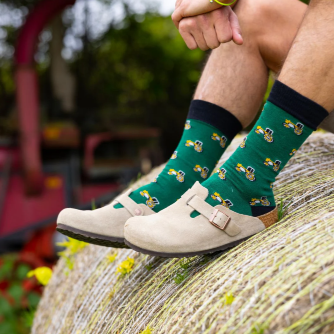 Tractor Bamboo Cotton Socks