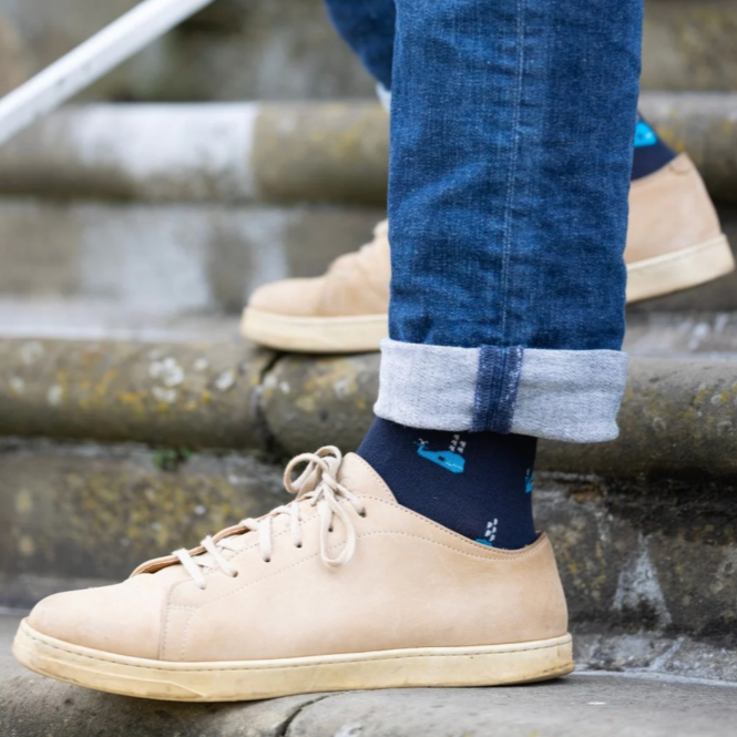 Whale Bamboo Cotton Socks