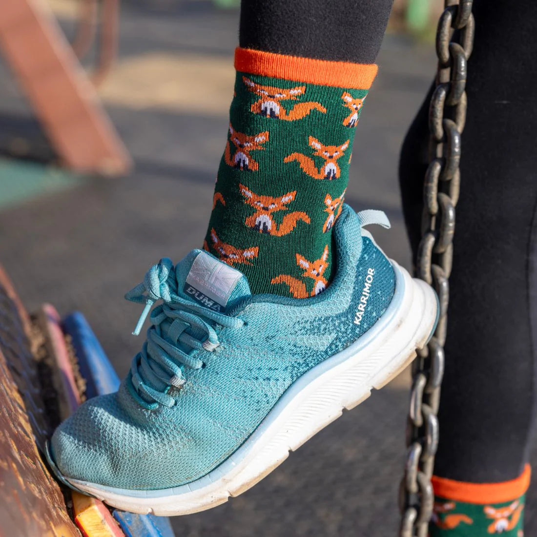 Children's Bamboo Fox Socks (can be matched with an adult pair)