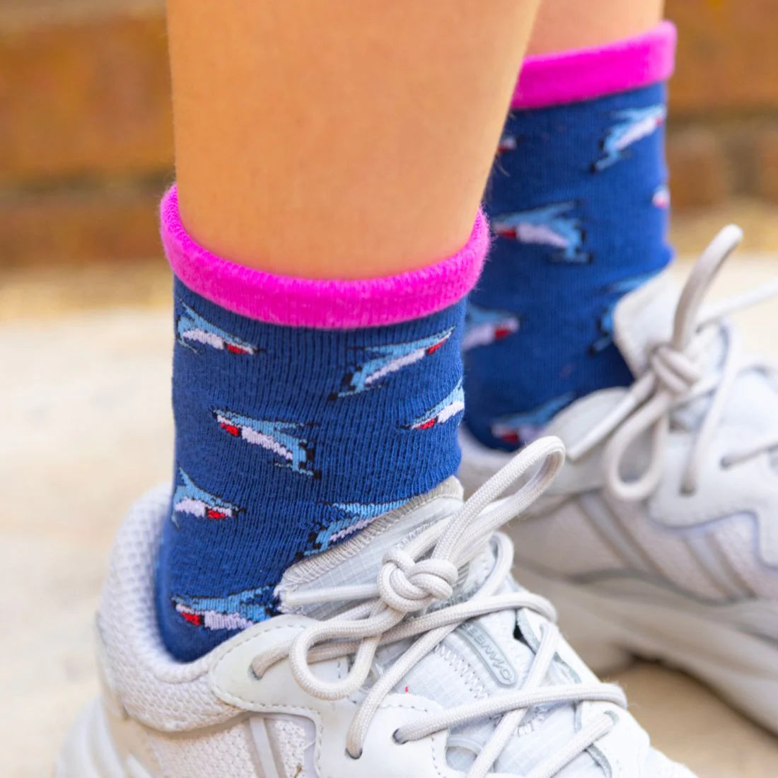 Children's Bamboo Shark Socks (can be matched with an adult pair)