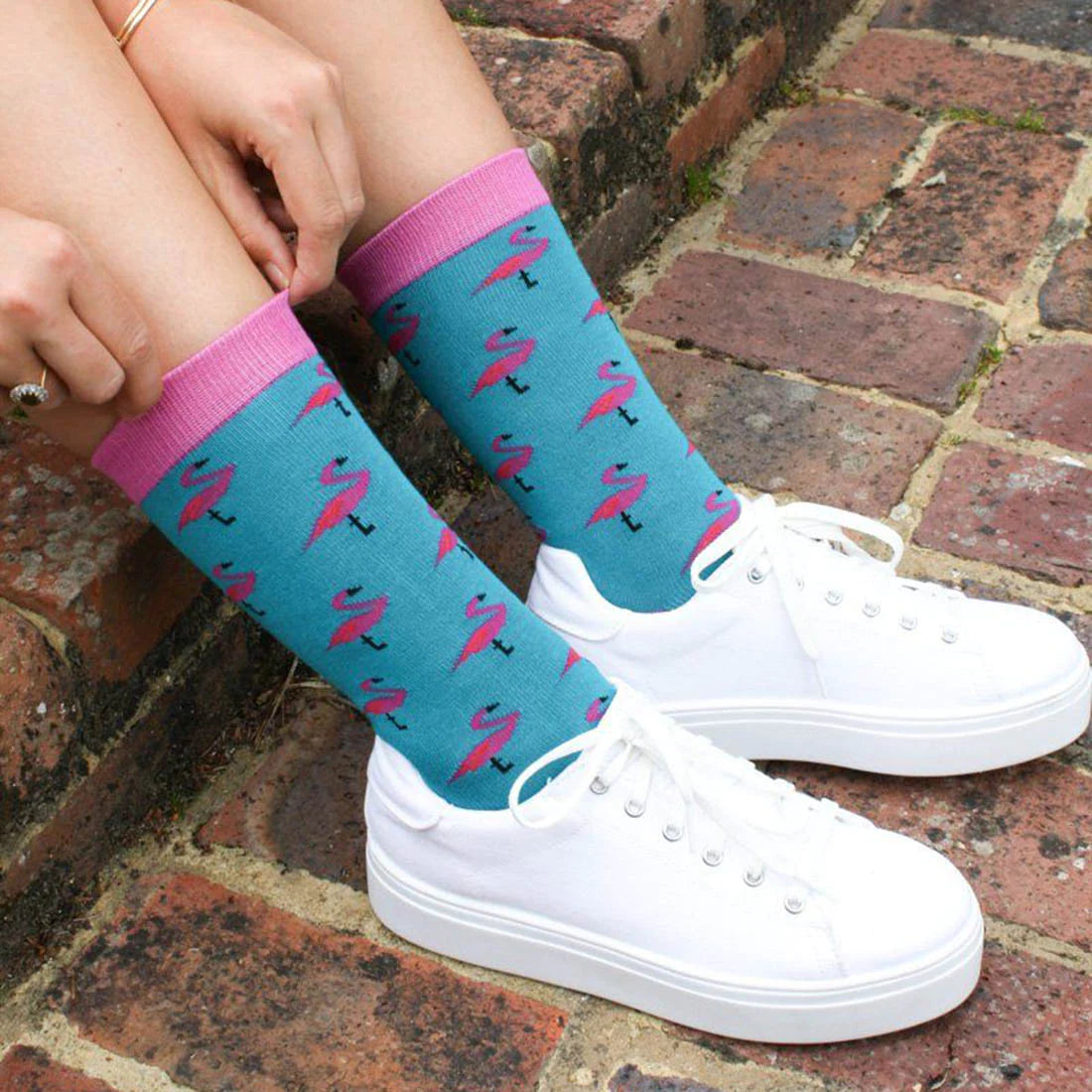 Flamingo Women's Bamboo Socks