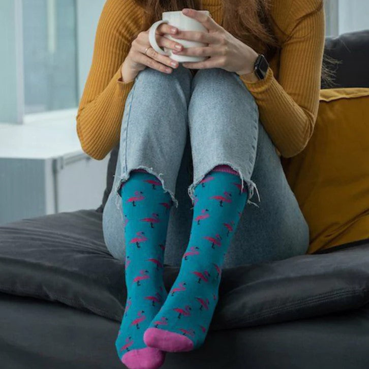 Flamingo Women's Bamboo Socks