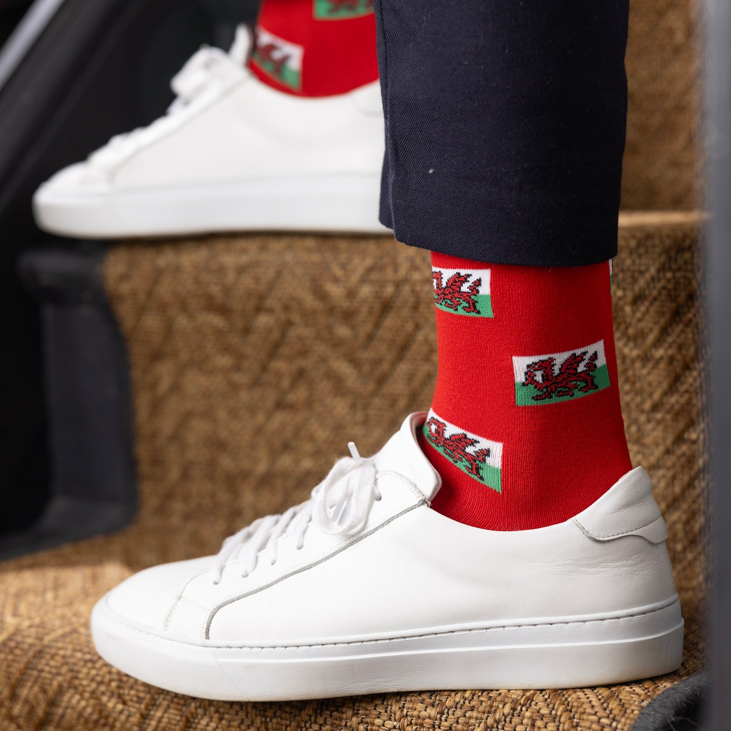 Welsh Flag Bamboo Cotton Socks