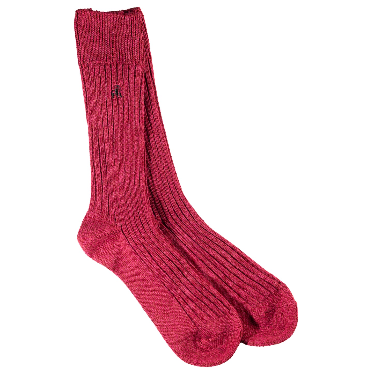 Men's and Women's Bamboo Boot Socks in Burgundy