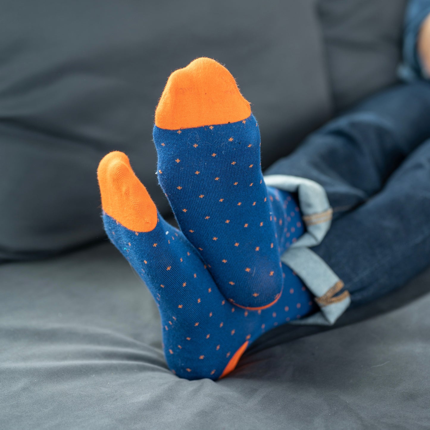 Orange Spot Bamboo Socks