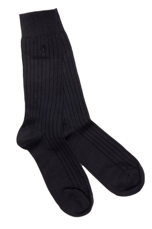 Navy Bamboo Socks