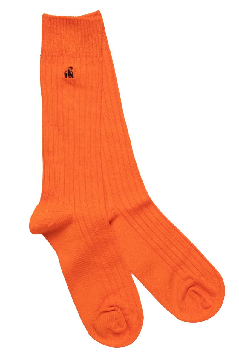 Tangerine Orange Bamboo Socks