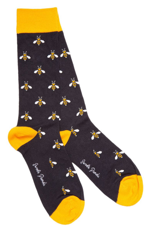 Navy Bumblee Bamboo Socks