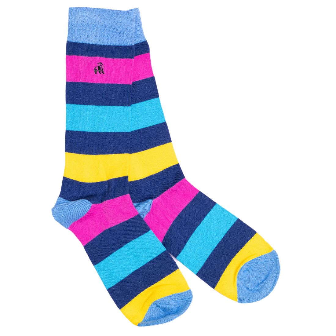 Neon Stripe Bamboo Socks