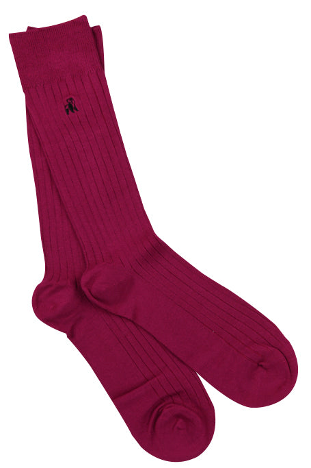 Cerise Bamboo Socks