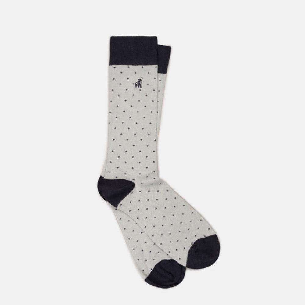 Spotted Light Grey Bamboo Socks