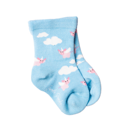 Children's Flying Pig Bamboo Socks