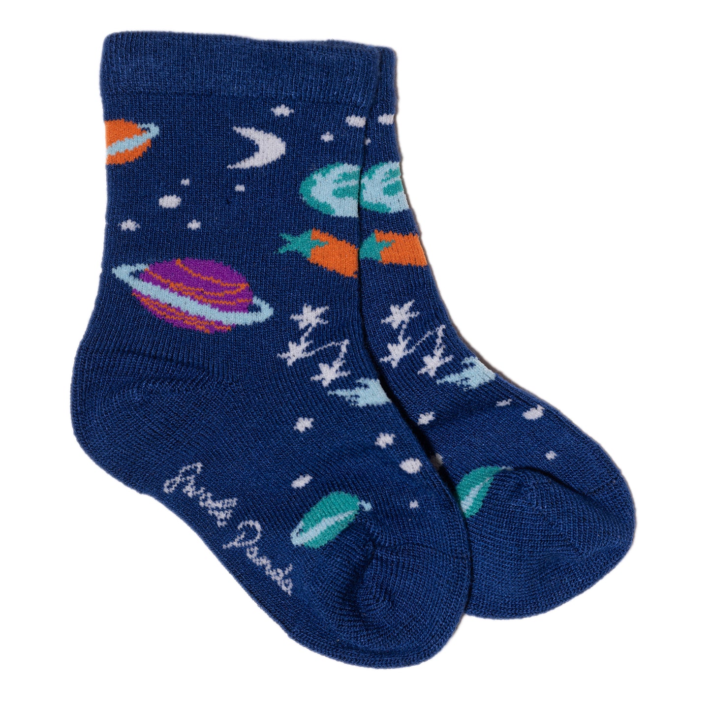 Children's Outer Space Bamboo Socks (can be matched with men's pair)