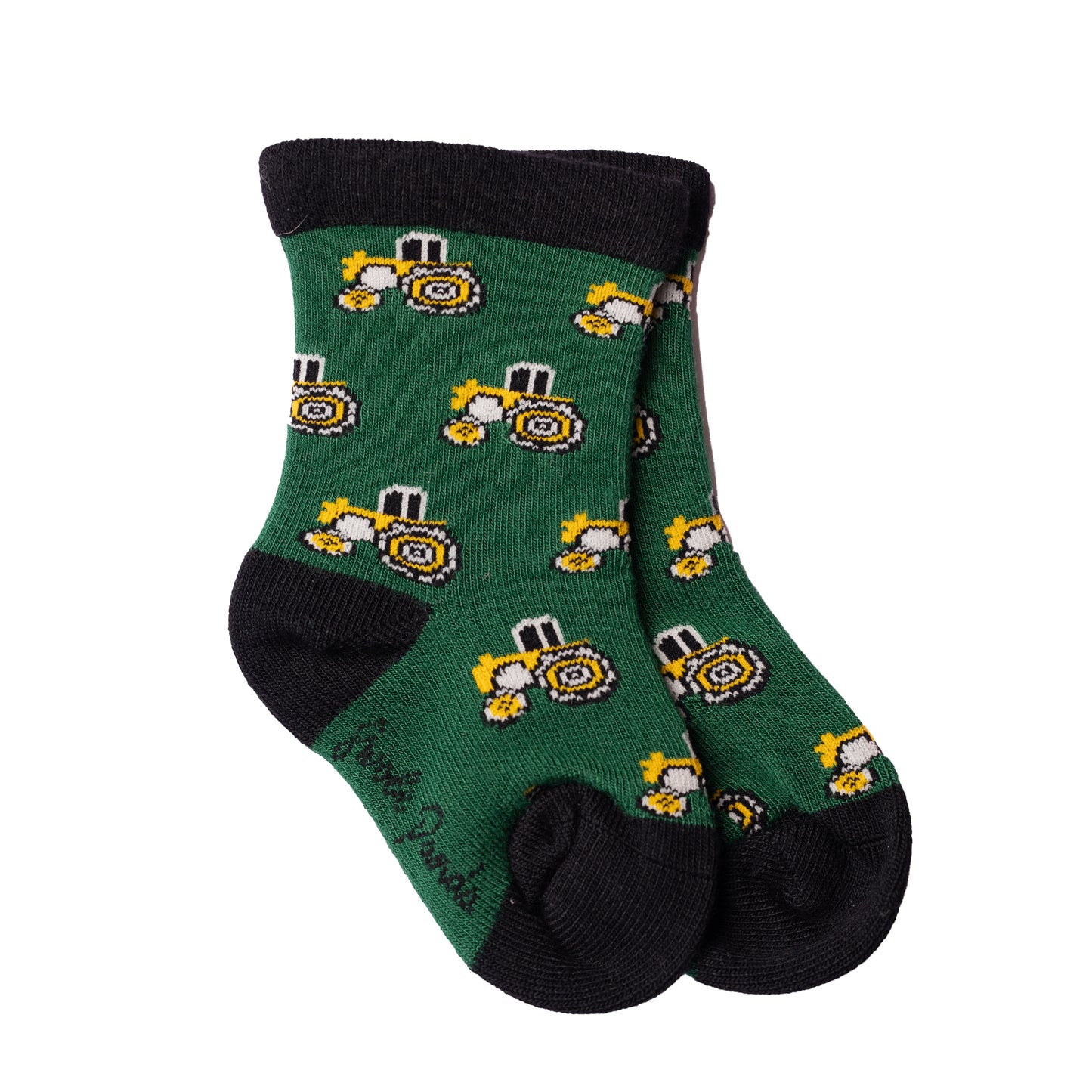 Children's Green Tractor Bamboo Socks