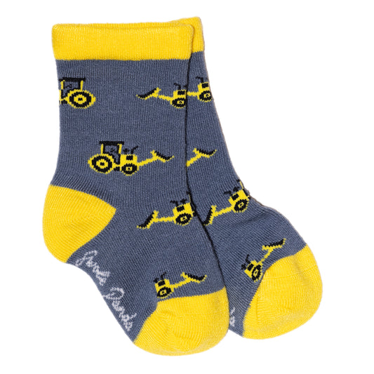 Children's Yellow Digger Bamboo Socks