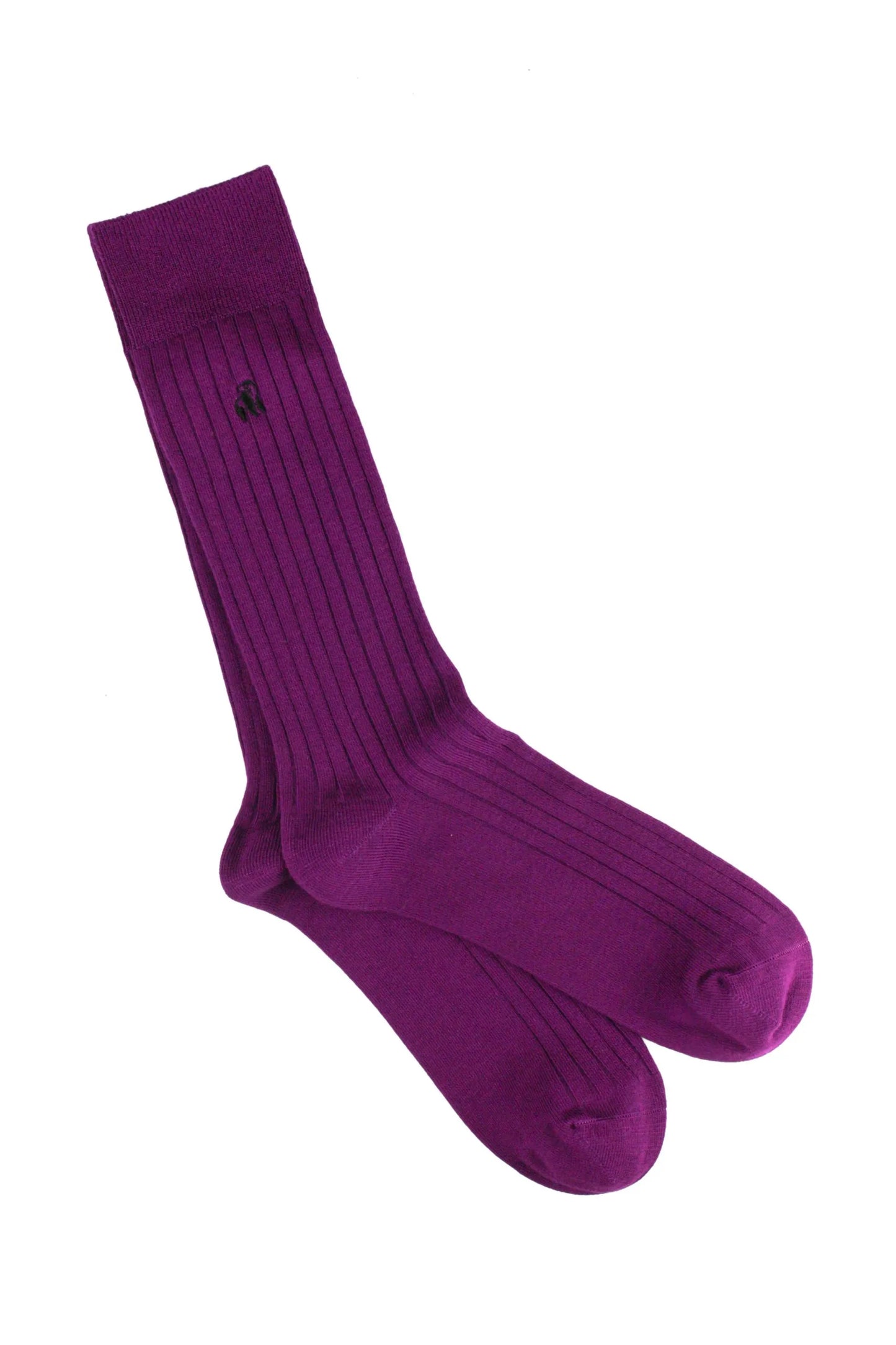 Deep Purple Bamboo Socks