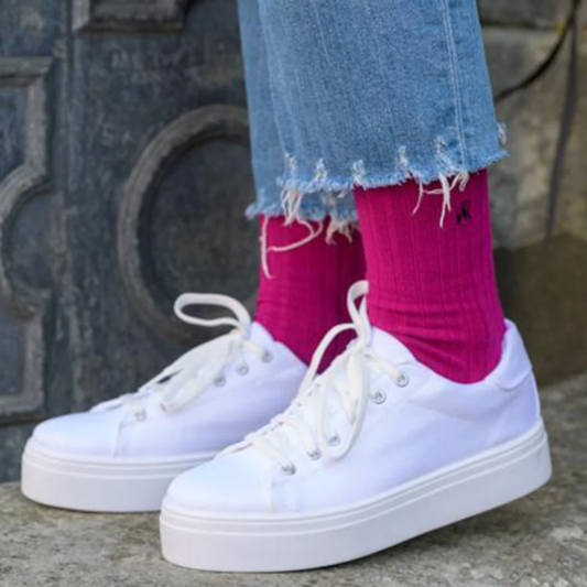 Cerise Bamboo Socks