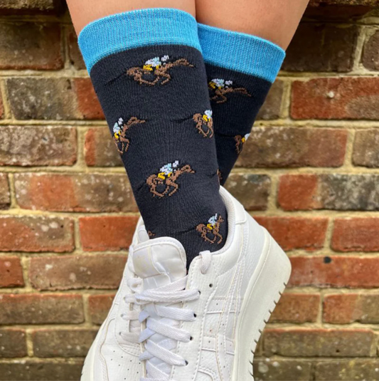 Race Horse Bamboo Socks