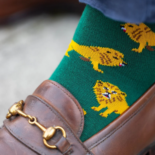 Green Lion Bamboo Cotton Socks