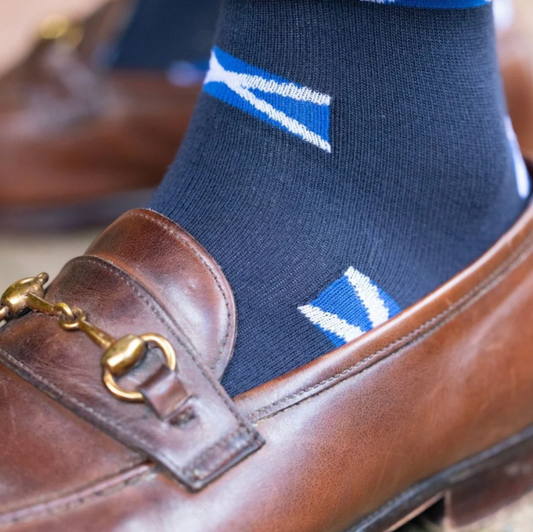 Scots Flag Bamboo Cotton Socks