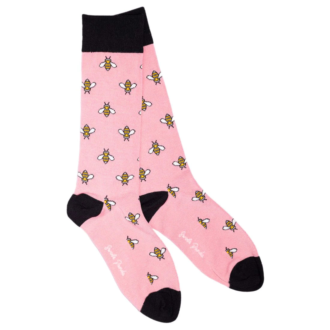 Pink Bee Bamboo Socks